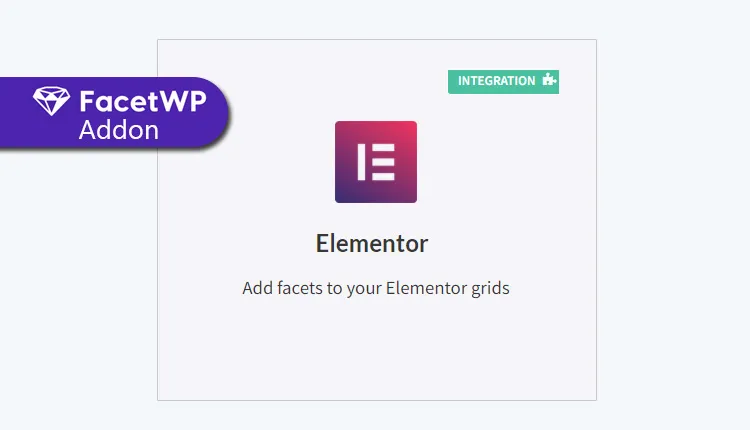 Elementor Add-on | FacetWP