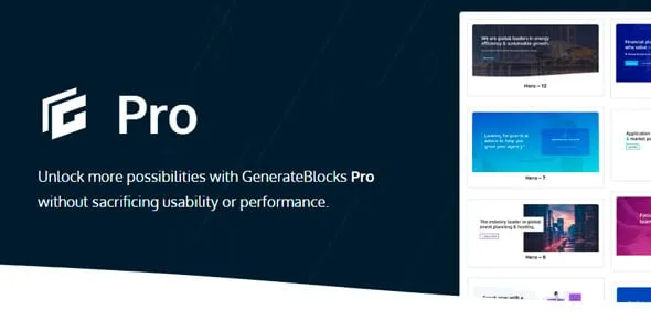 GenerateBlocks Pro WordPress Plugin - GenerateBlocks