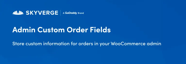 Admin Custom Order Fields - WooCommerce Marketplace