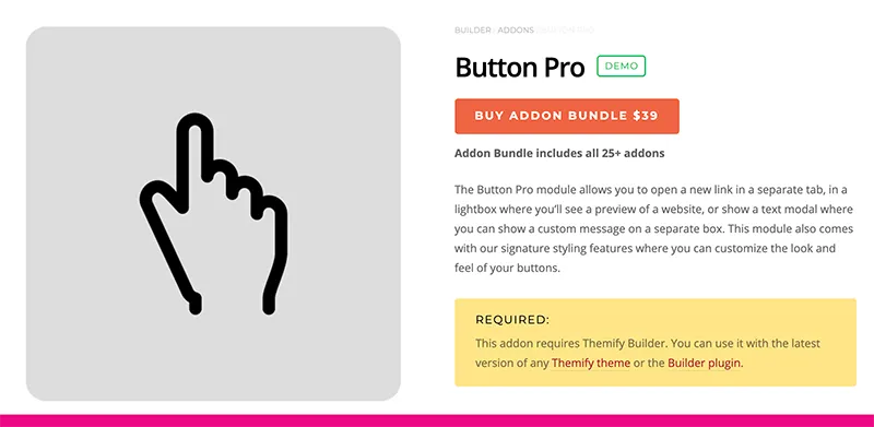 Button Pro - Themify Builder Addon