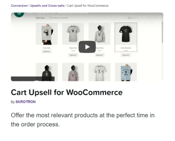 Cart Upsell for WooCommerce - WooCommerce Marketplace