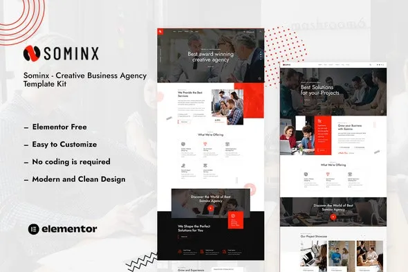 Sominx - Creative Business Agency Elementor Template Kit