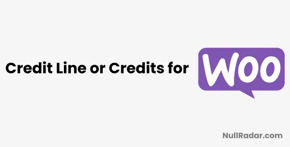 Credit Line or Credits for WooCommerce