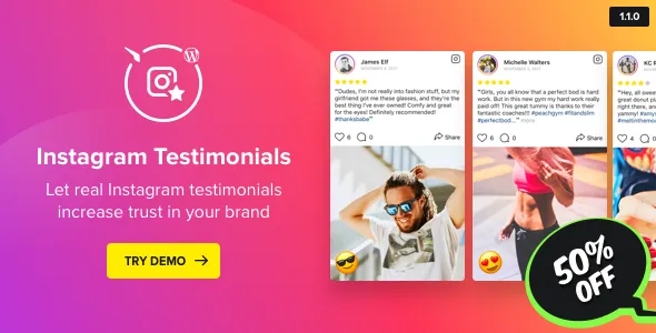 Instagram Testimonials Plugin for WordPress by Elfsight