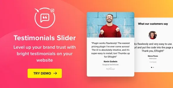 Testimonials Slider - WordPress Testimonials Plugin by Elfsight