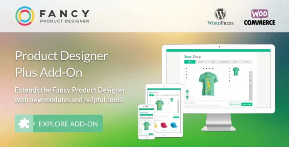 Fancy Product Designer Plus Add-On | WooCommerce WordPress | Add-ons