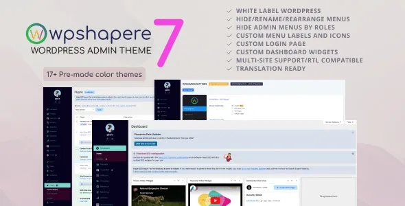 Wordpress Admin Theme - WPShapere