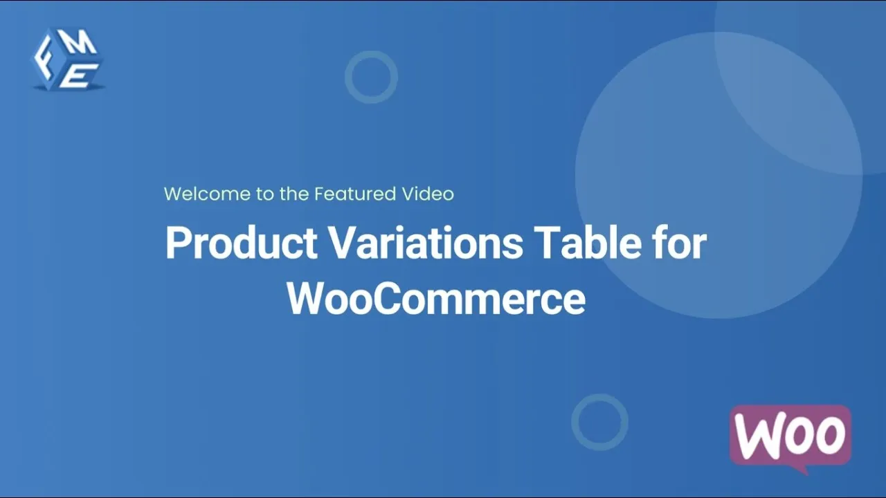 Product Variations Table for WooCommerce