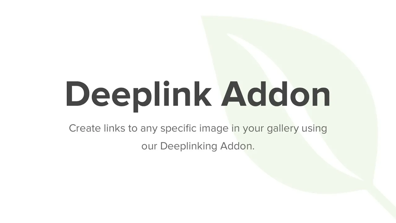 Deeplinking Addon - Envira Gallery