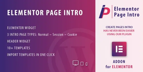 Page Intro for Elementor WordPress Plugin