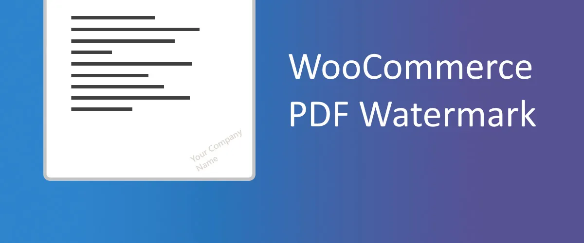 WooCommerce PDF Watermark - WooCommerce Marketplace