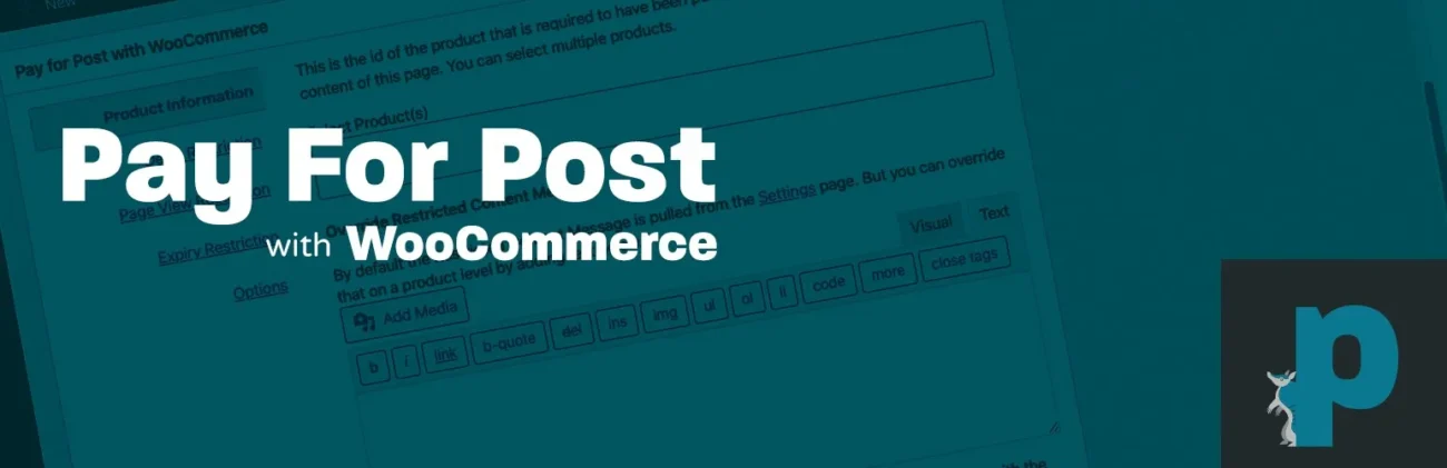 Pay For Post with WooCommerce - Pramadillo