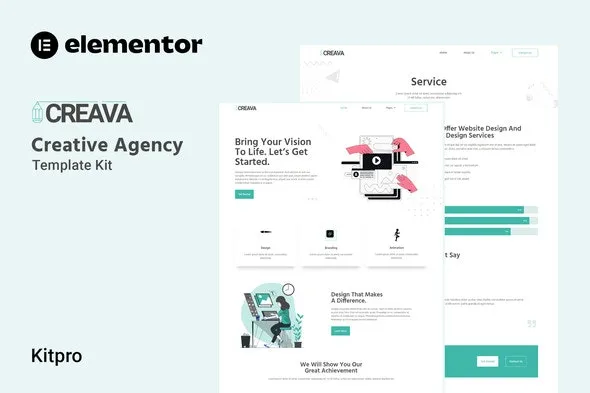 Creava - Creative Agency Elementor Template Kit