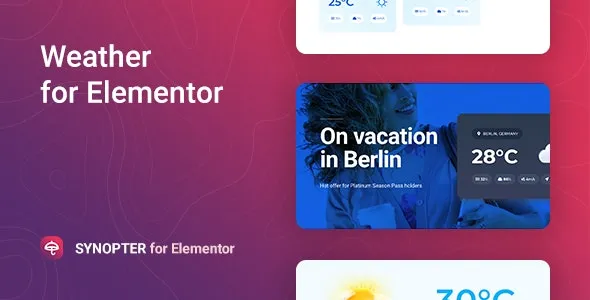 Synopter – Weather for Elementor
