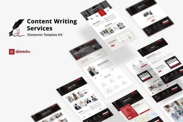 Writery - Content Writer Service Elementor Template Kit