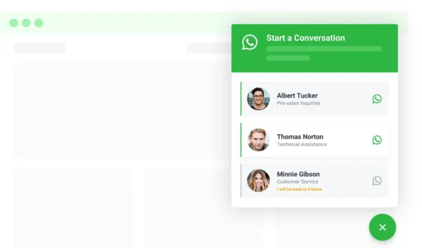 WhatsApp Chat WordPress