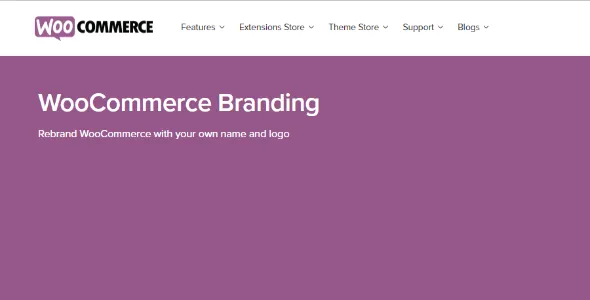 Branding - WooCommerce