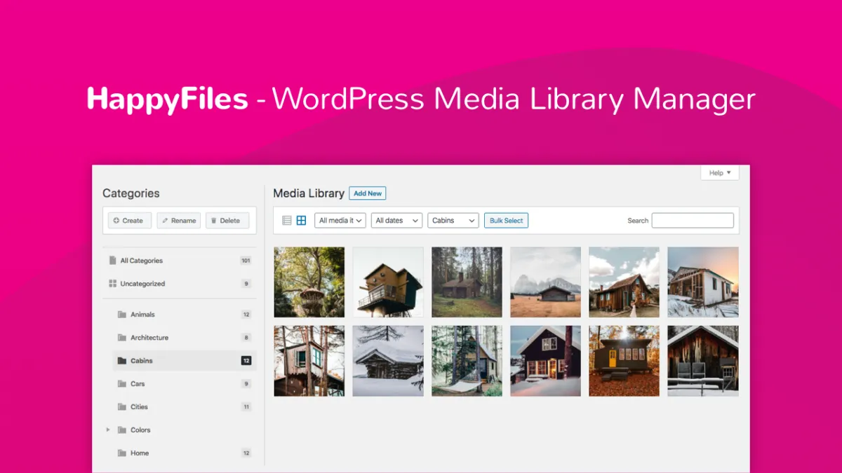 HappyFiles Pro – WordPress Media Folders