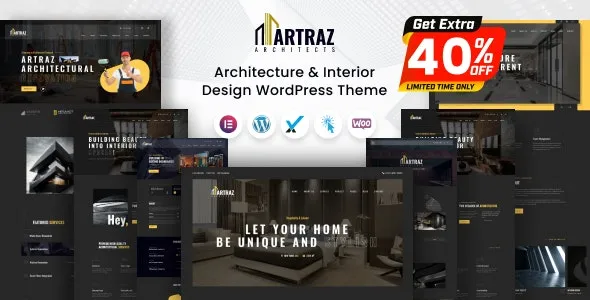Artraz - Architecture and Interior Design WordPress Theme