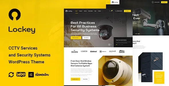 Lockey - CCTV and Security Systems WordPress Theme