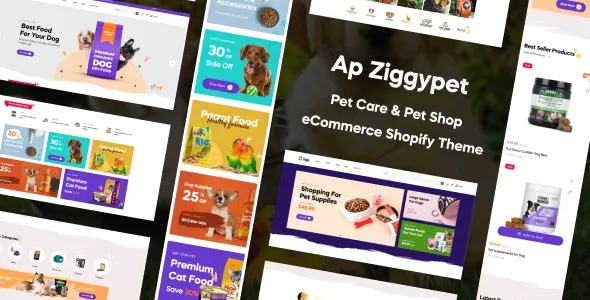 TM Ziggypet - Pet Care & Pet Shop Shopify Theme
