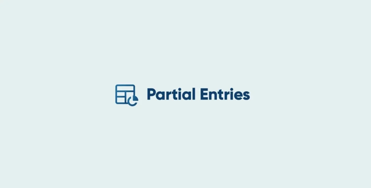 Partial Entries Addon - Gravity Forms