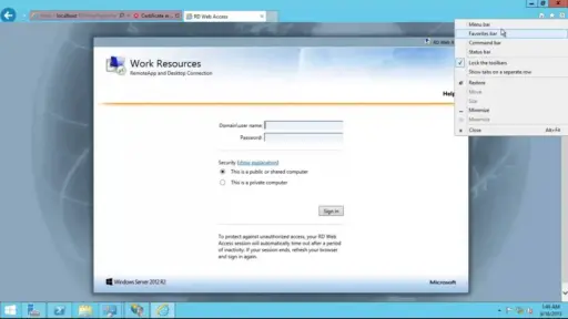 Windows Server 2012 R2 Remote Desktop Services