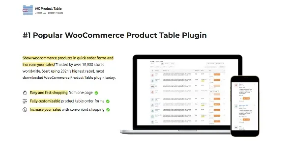 WooCommerce Product Table PRO Plugin - WC Product Table