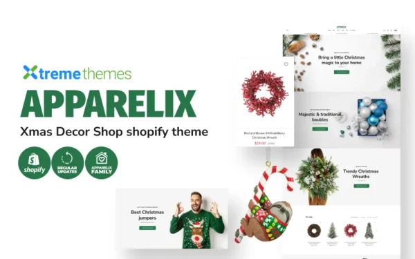 Apparelix Christmas Tree Shop Xmas Decor Shopify Theme