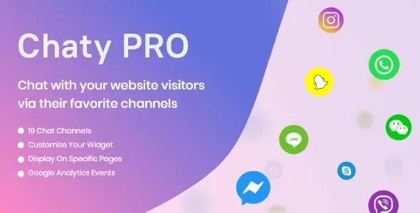 Chaty Pro: WordPress chat plugin