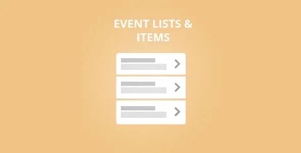 Event Lists & Items - EventON