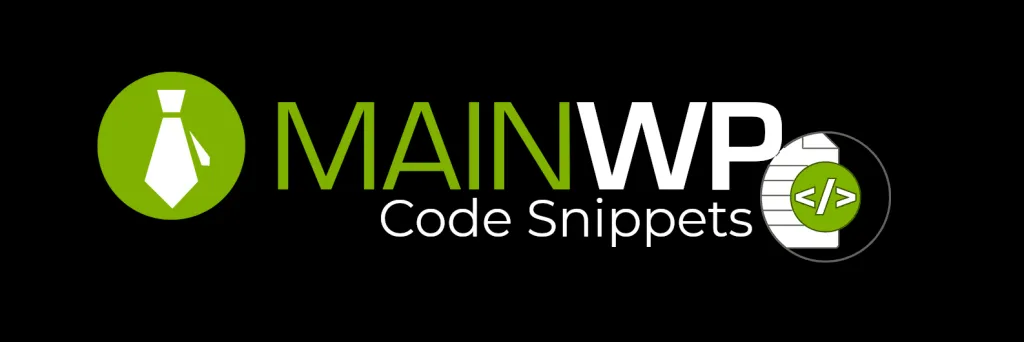 Code Snippets - MainWP Pro
