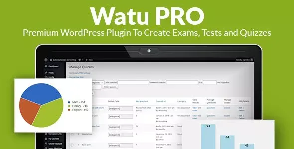 WatuPRO: Run Exams, Tests and Quizzes in WordPress