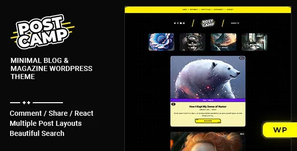 Postcamp - Personal Blog & Magazine WordPress Theme