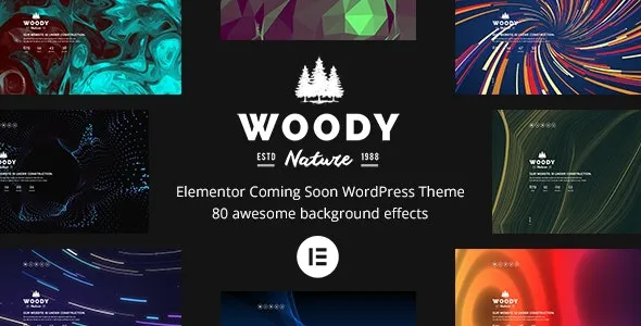 Woody - Elementor Coming Soon WordPress Theme
