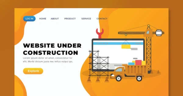 Website Under Construction – XD PSD AI Landing Page