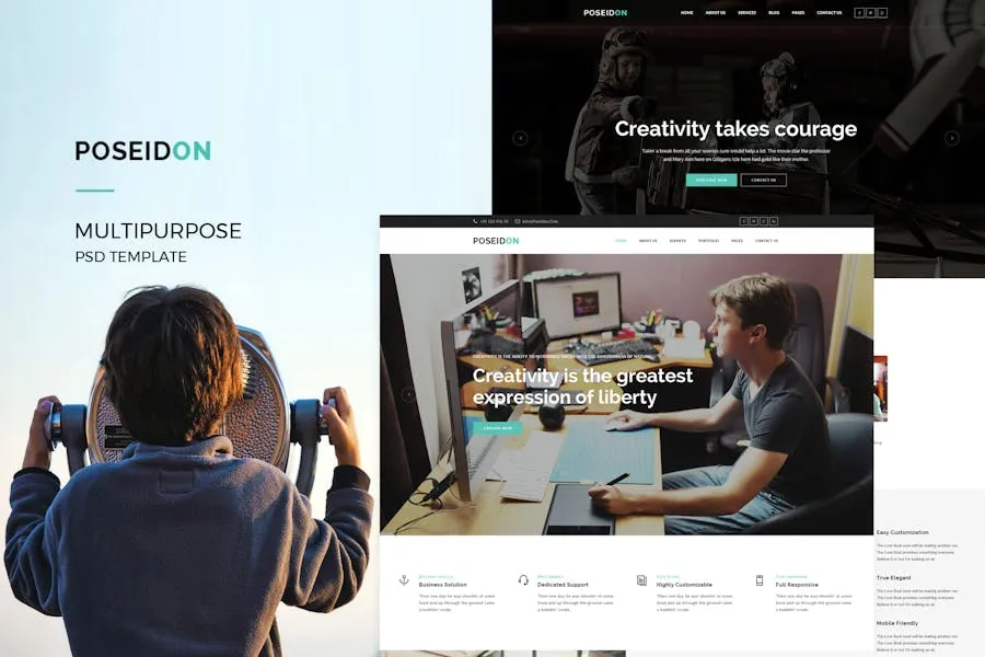 Poseidon : MultiPurpose PSD Template