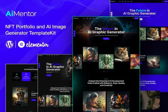 AiMentor – AI Image Generator Website Elementor Template Kit
