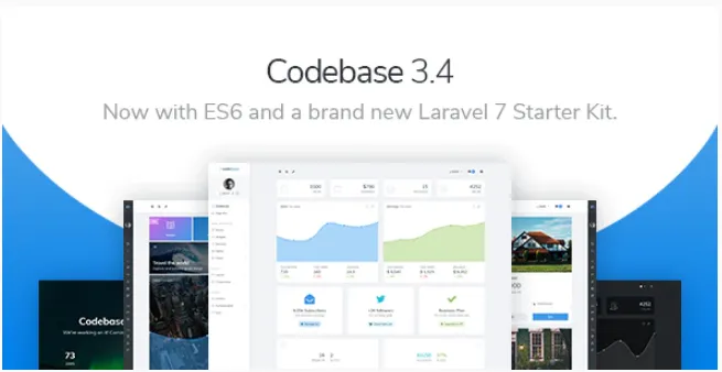 Codebase – Bootstrap 4 Admin Dashboard Template & Laravel 7 Starter Kit