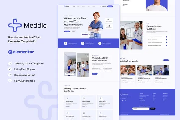 Meddic – Hospital and Medical Clinic Elementor Template Kit