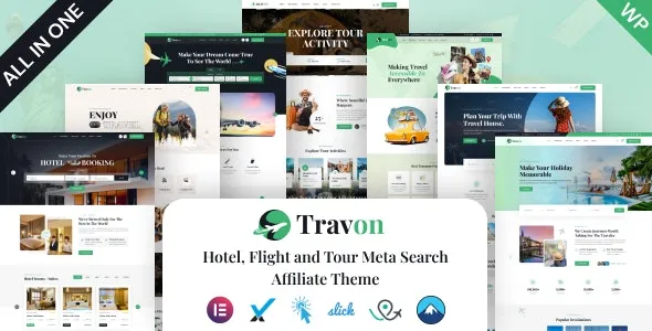 Travon - Hotel, Flights and Tour Meta Search Affiliate Theme