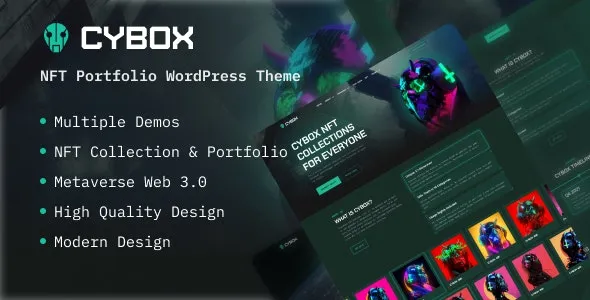 Cybox - NFT Portfolio-Affiliate WordPress Theme