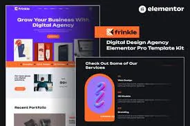 Frinkle – Digital Design Agency Elementor Pro Template Kit