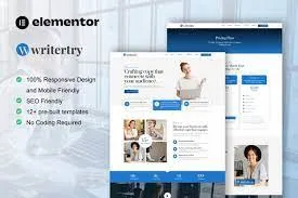 Writertry – Content Writing Service Agency Elementor Kit
