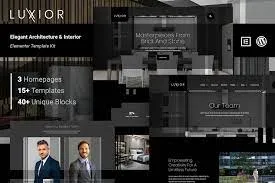 Luxior – Elegant Architecture & Interior Elementor Template Kit