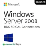 Windows Server 2008 Remote Desktop Services User Connections 50 CAL