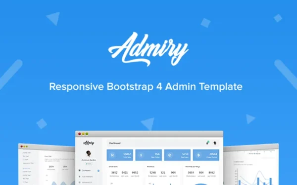 Admiry - Responsive Bootstrap 4 Dashboard Admin Template