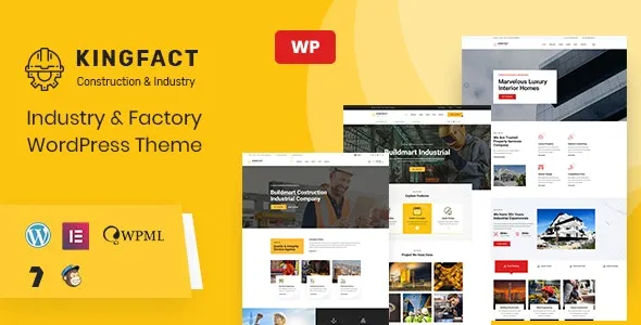 Kingfact | Industry & Factory WordPress Theme + RTL