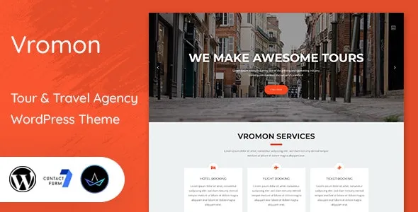 Vromon - Tour & Travel Agency WordPress Theme