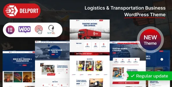 Delport - Logistics & Transportation Business WordPress Theme + RTL